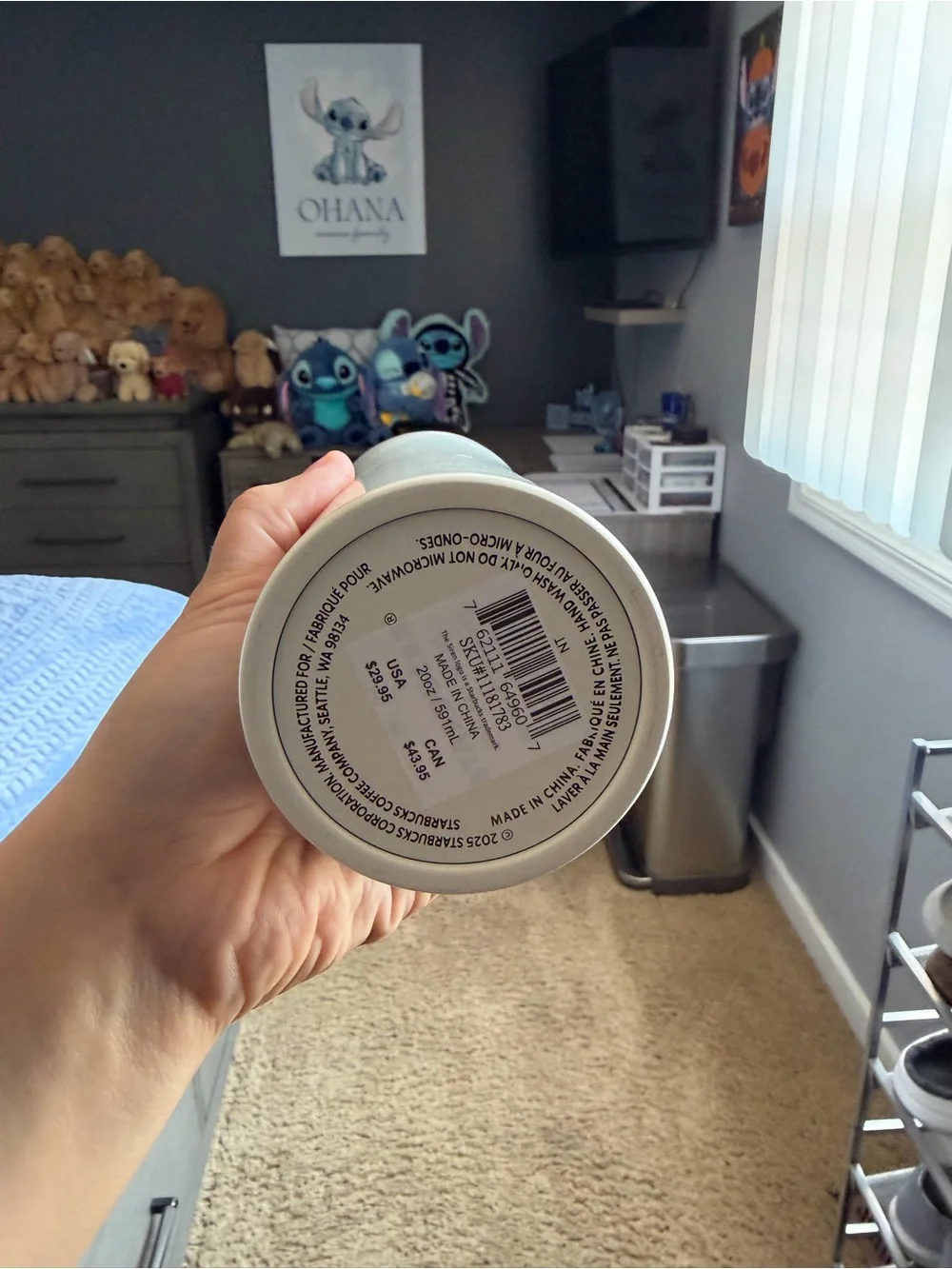 BNWT Starbucks Matte Navy Studded Tumbler & Cream Logo Tall Cup